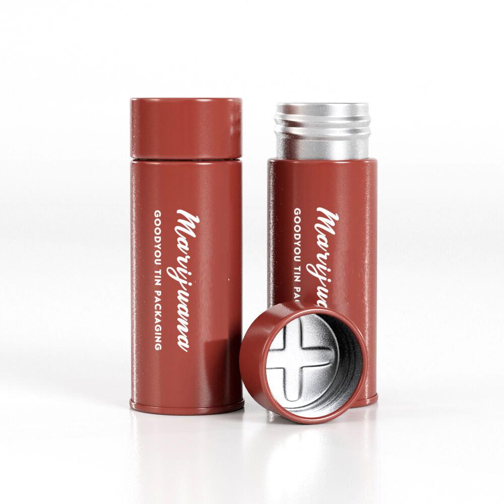 Customizable mint candy tin child proof containers food grade pill cylinder child resistant round tin with lids - Image 3