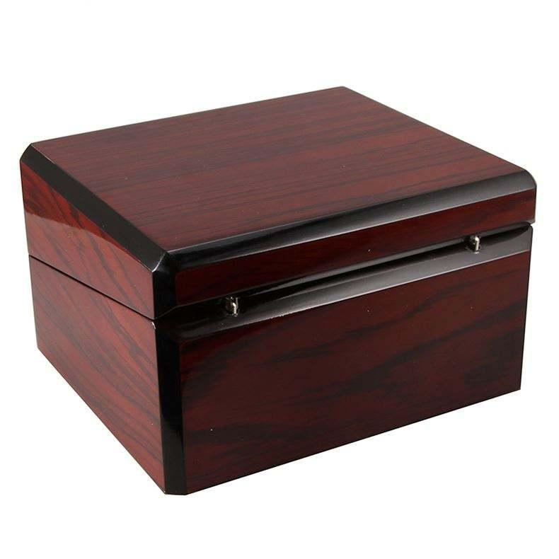 Wooden Watch Box Custom Veneer Lining Jewelry Box Lacquered Square Big Brand Famous Watch Storage Box - Image 5