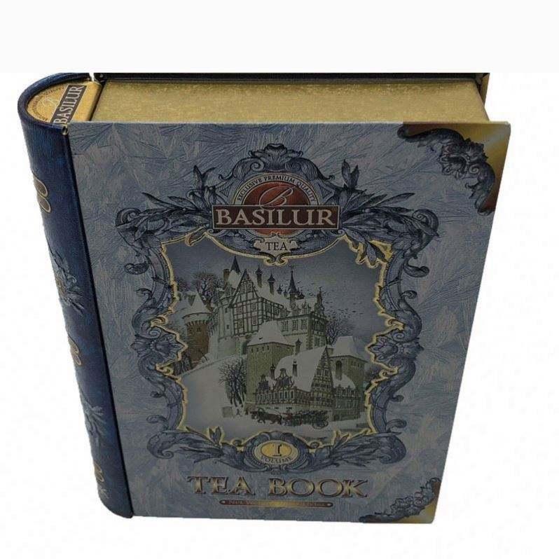 Custom Creative Book Shape Clamshell Tin Box Packaging Gift Good Quality Tea Packaging Embossed Tin Box Food Packaging Tin - 图片 3