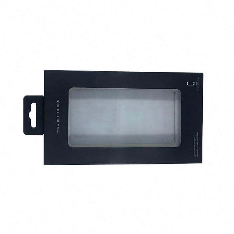 High Quality Red Box for Phone Case Packaging With Plastic Tray Clear Window Custom Printing Box