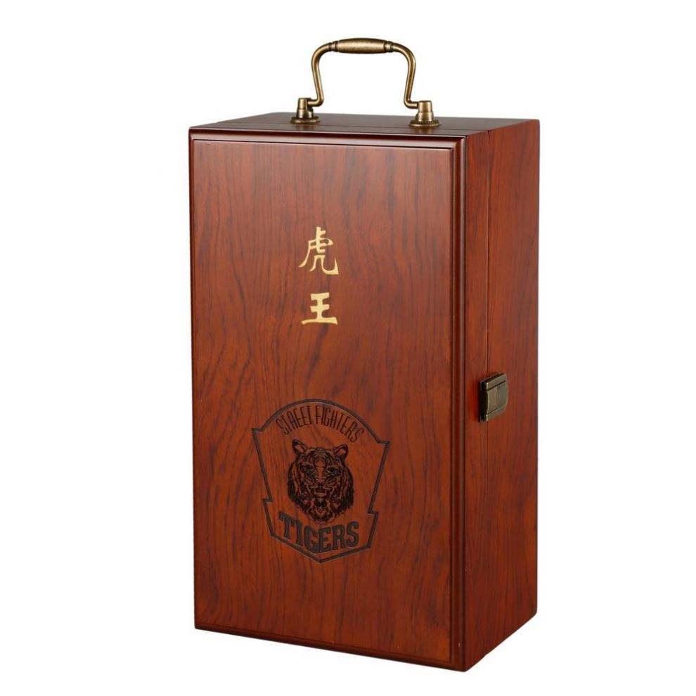 Custom Laser Logo Birch Wood Single Wine Bottle Gift Packaging Wooden Wine Box - Image 3