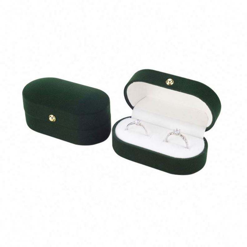 Custom wood box jewelry velvet packing wooden ring box with logo - Image 4