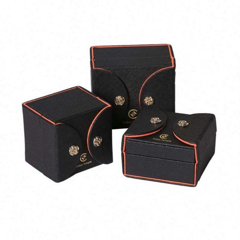 Custom new design leather jewellery boxes packaging with logo - Image 4