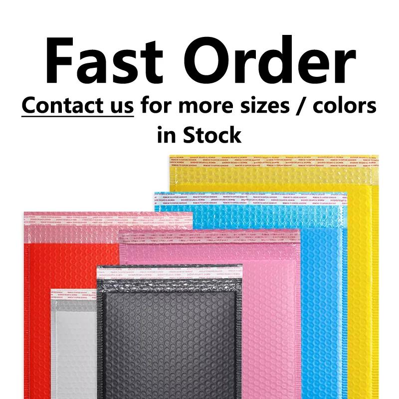 Wholesale Custom Multi-color Poly Plastic Mail Sacks Padded Wraps Shipping Pocket Self-adhesive Package Bubble Bag Mailers - 图片 3