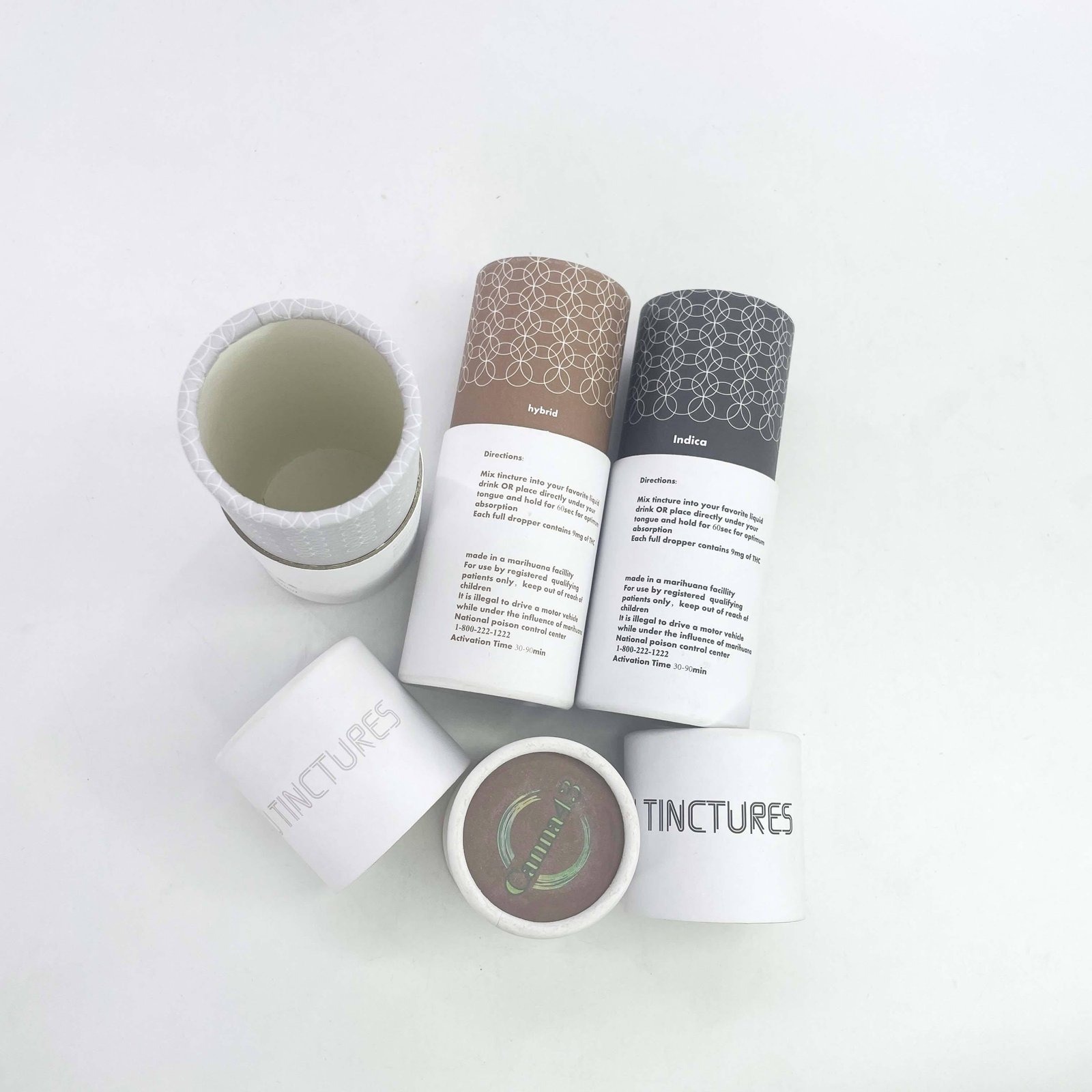 Custom Paper Tube Packaging Box for Perfume Bottle for 30ml 50ml bottle - 图片 3