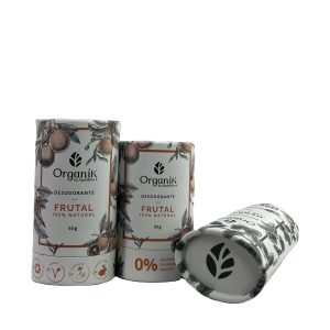 Eco- friendly Biodegradable Big Size Oval shape 75g Deodorant Push up Paper Tube Packaging