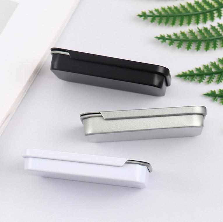 Wholesale 10ml 35ml 60g metal slide solid perfume tins small rectangle sliding empty black lip balm tin container - Image 6