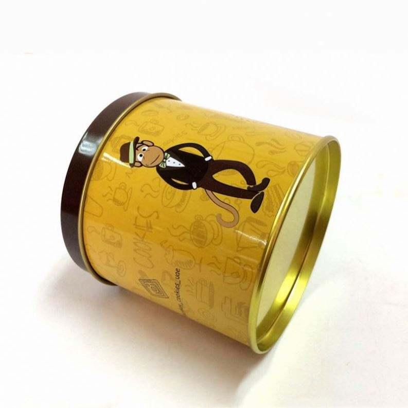 Hot Sale!! Customize Cylindrical Tin Box Tea coffee bean candy chocolate packaging tin box Tinplate Metal Gift Box - 图片 4