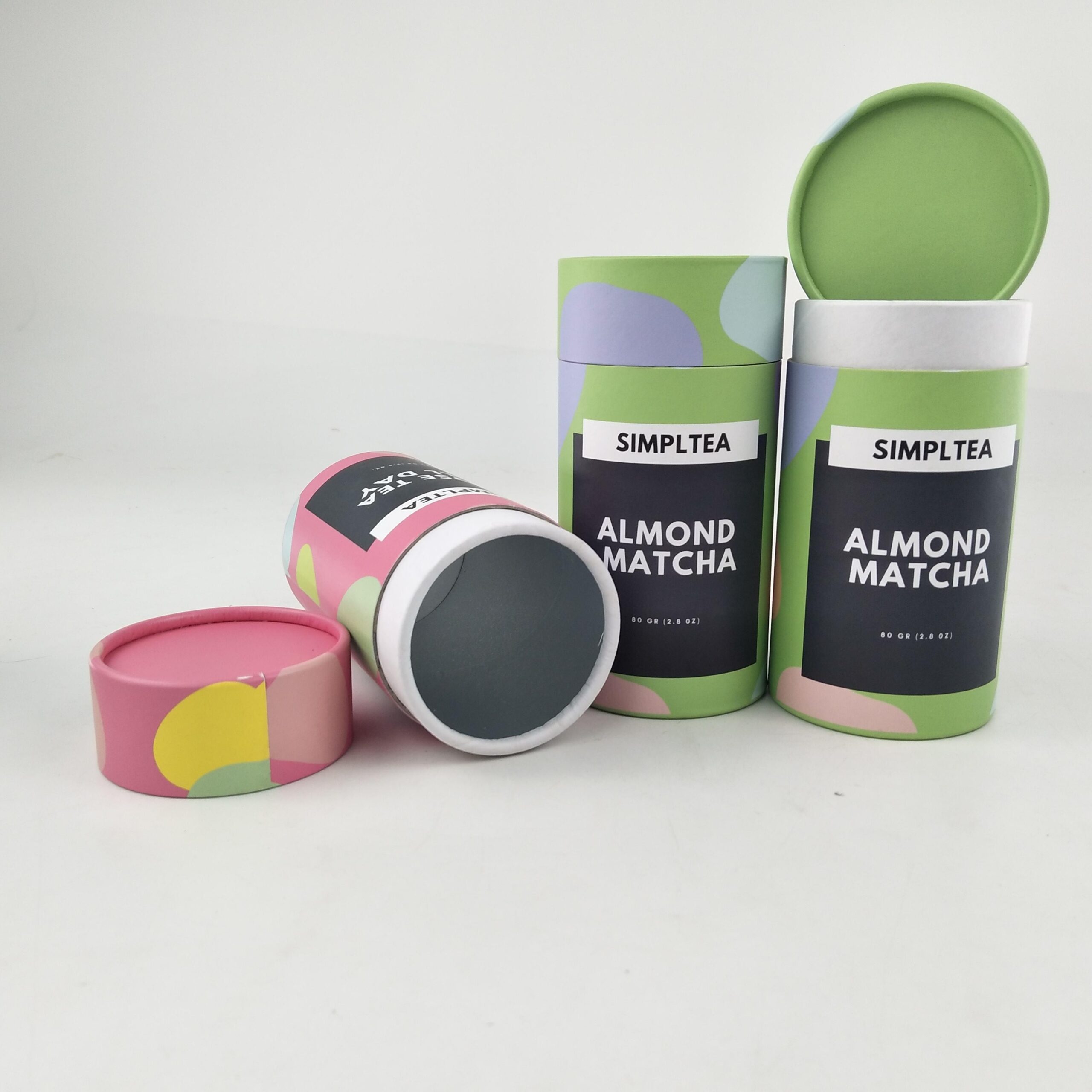 Factory Round kraft paper tube packaging for tea biodegradable cardboard paper tube - 图片 4