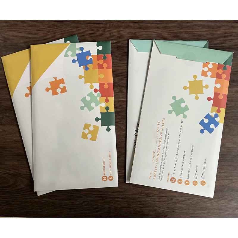 Environmentally friendly personalized design paper customized printing paper 14 pieces of pressureless puzzle film stickers - Image 6