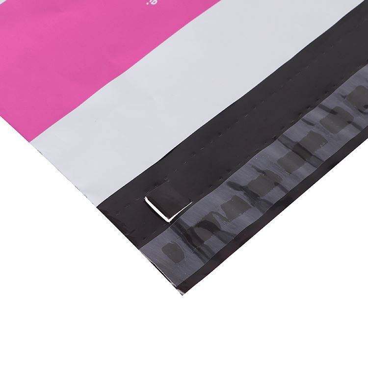 Custom Courier Bags poly bags poly mailers with outer Pouch back pocket for Waybill - Image 3