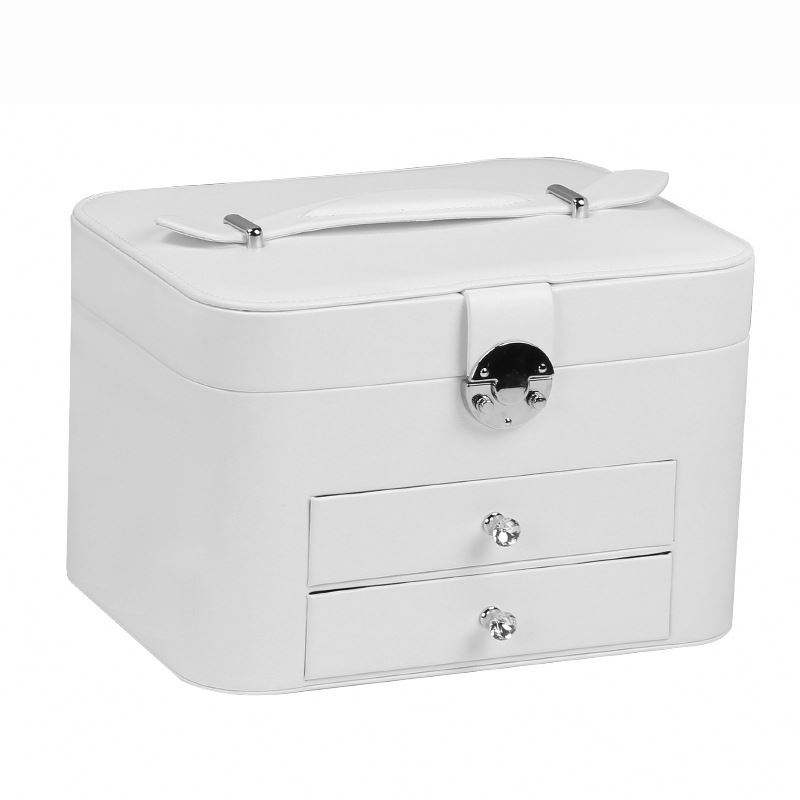 Leather Jewelry Collection Box Luxury Jewellery Packaging Storage Case Wooden Jewelry Box portable jewelry storage box - Image 5