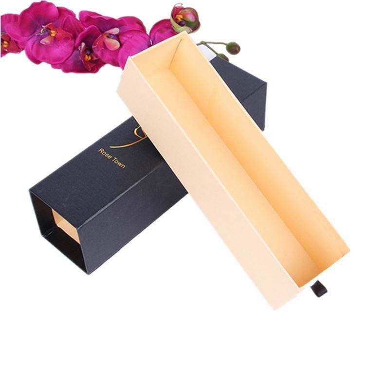 Creative Gold Stamping Gift Paper Box Custom Logo Perfume Watch High Grade Packaging Box Candy Rectangle Drawer Gift Box - 图片 7