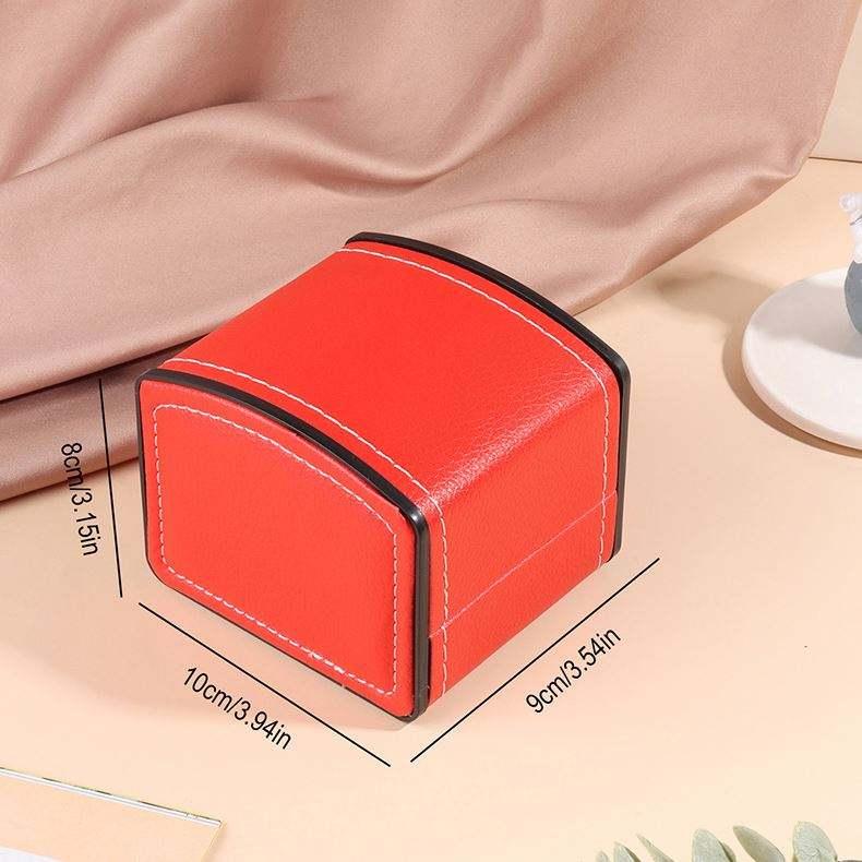 XINGYUE Stock Luxury Low Price Red PU Leather Single Watch Bangle Gift Storage Box - Image 4