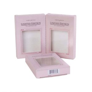 Spot Goods Cosmetics Gift Box With Window Wholesale Eyelash Lip Gloss Packaging Box Magnet Paper Box