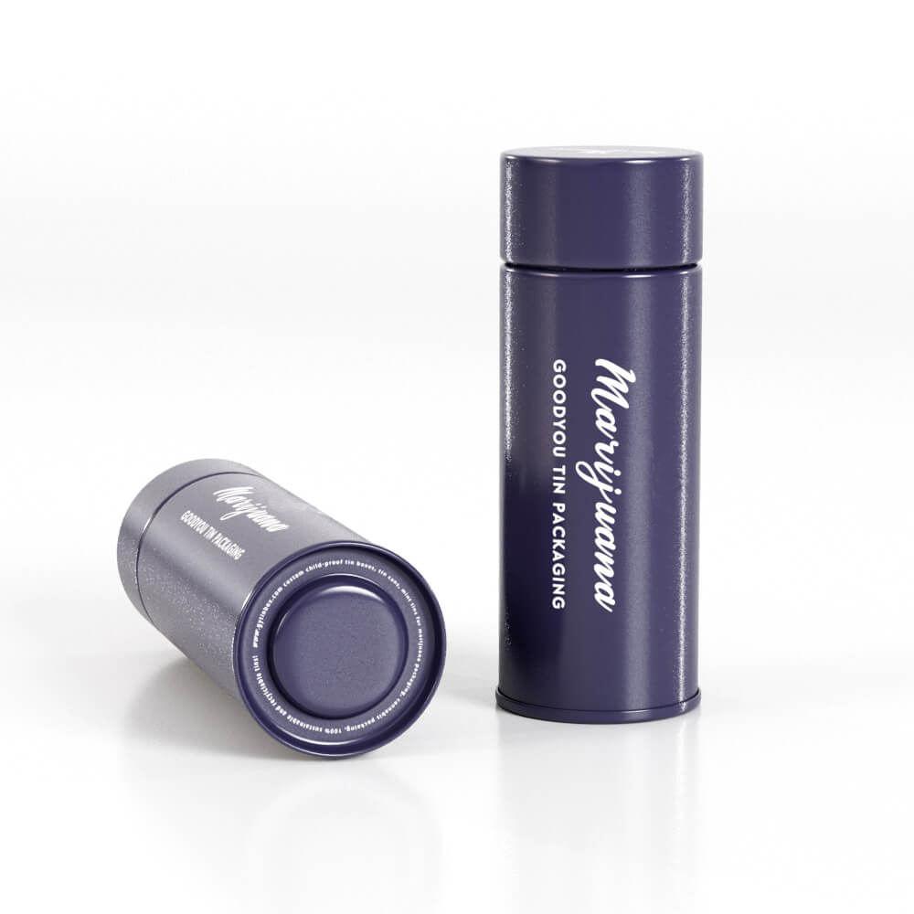 Customizable mint candy tin child proof containers food grade pill cylinder child resistant round tin with lids - Image 6