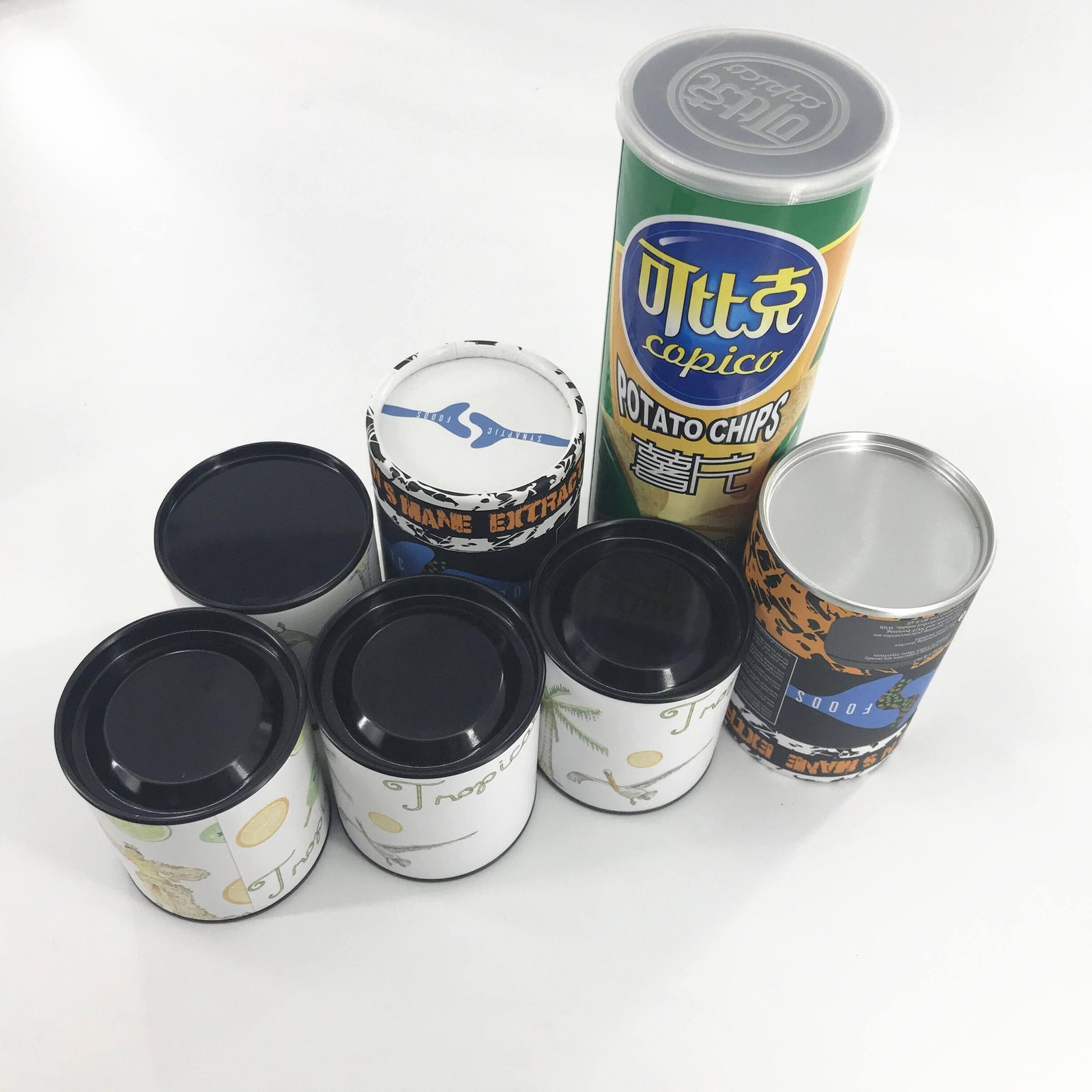 Professional Custom Eco Friendly Recycled Paper Core Round Cylinder Food Grade Coffee Tea Box Cardboard Paper Tubes - 图片 5