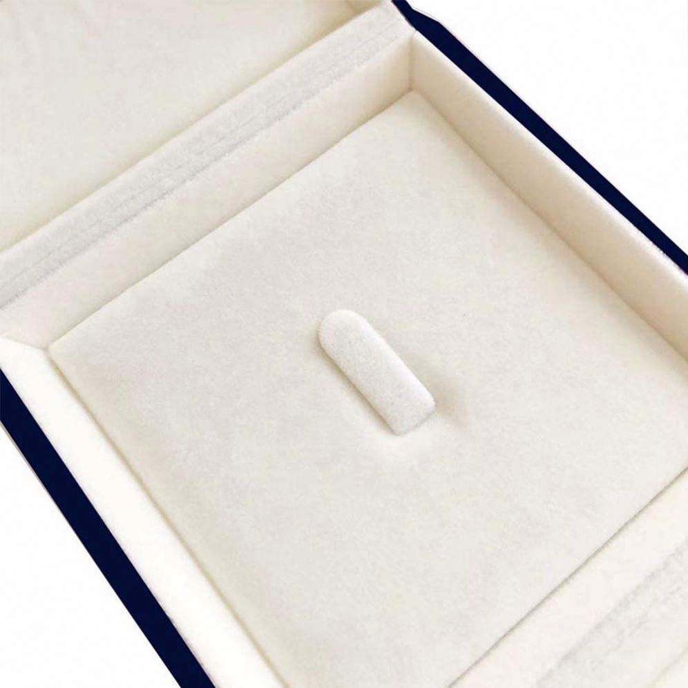 High End Blue Luxurious Velvet Jewelry Box Brooch Honorary Pin Badge Box for Special Gift Presentation - Image 5