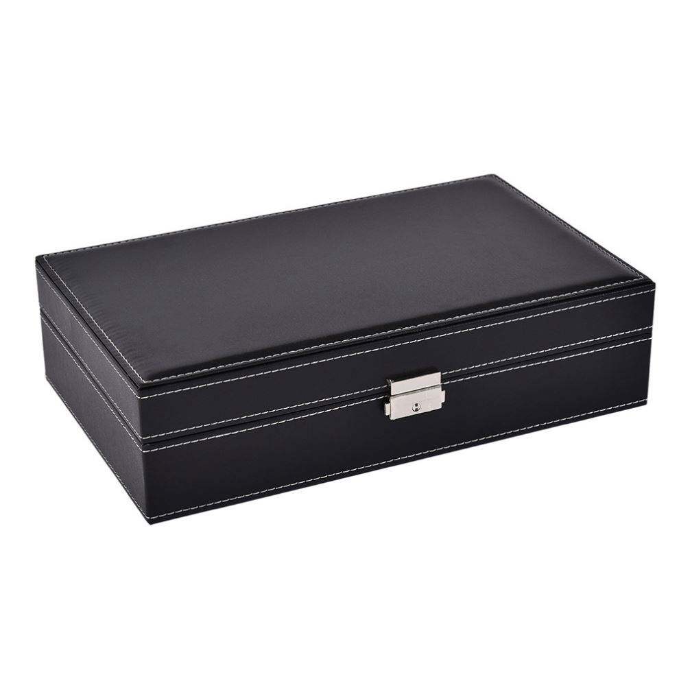 travel pu leather jewellery jewelry organizer small ring jewelry case box for women girls - Image 5