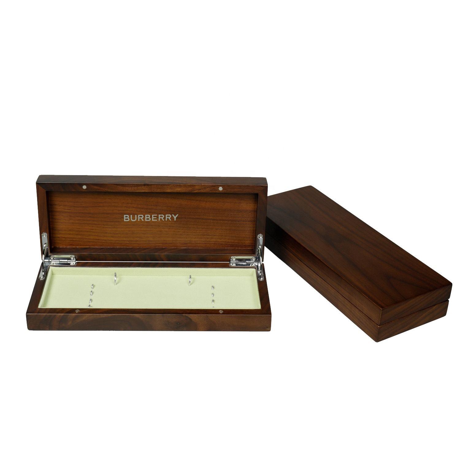 Custom factory watch strap packaging box watch band box high end pu leather interior watch box wooden - Image 3
