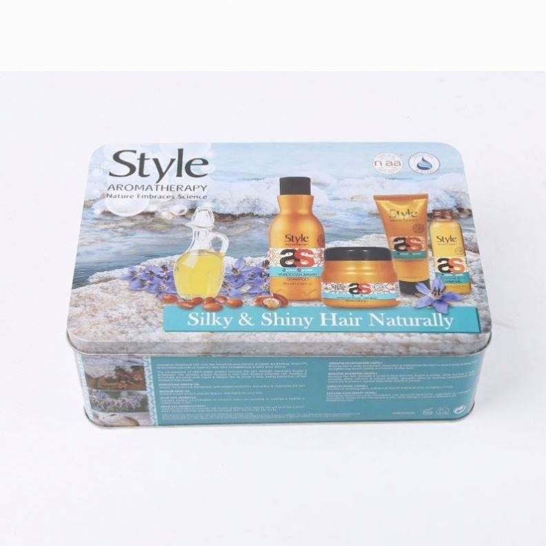 Custom Printing Rectangle Tin Box High Grade Skincare Products Packaging Tin Box With Insert Metal Cosmetics Gift Tin Box - 图片 2