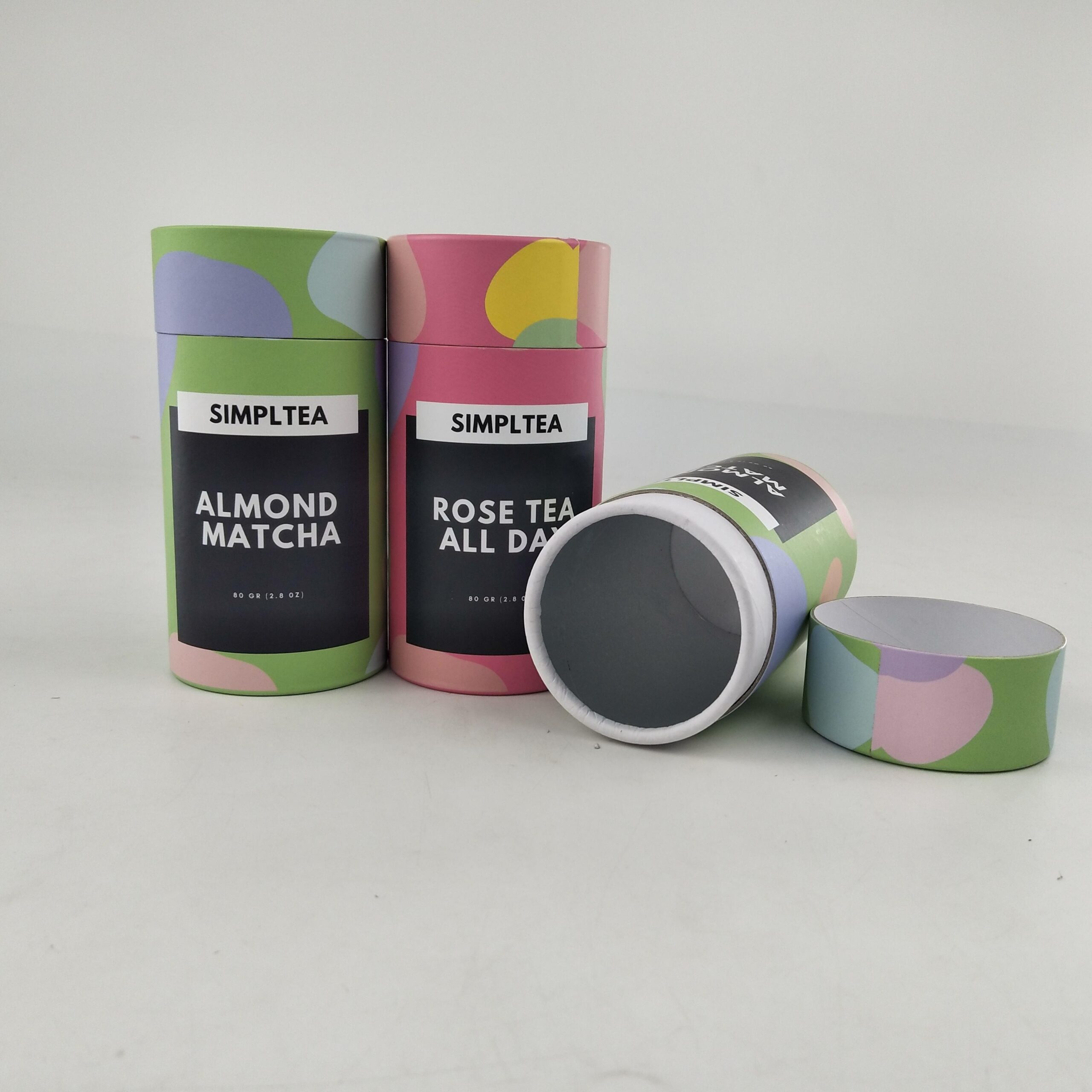 Factory Round kraft paper tube packaging for tea biodegradable cardboard paper tube - 图片 3