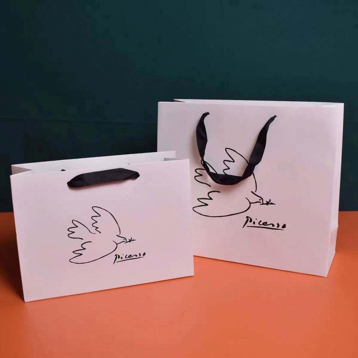 custom logo printing gift shopping paper bags for hair extension packaging - Image 2