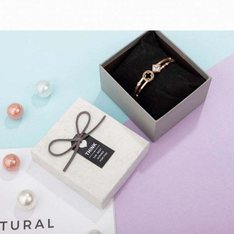 Wholesale Delicate Bowknot Gift Paper Box Paper Jewelry Packaging Box Bracelet Watch Packaging Box - Image 5