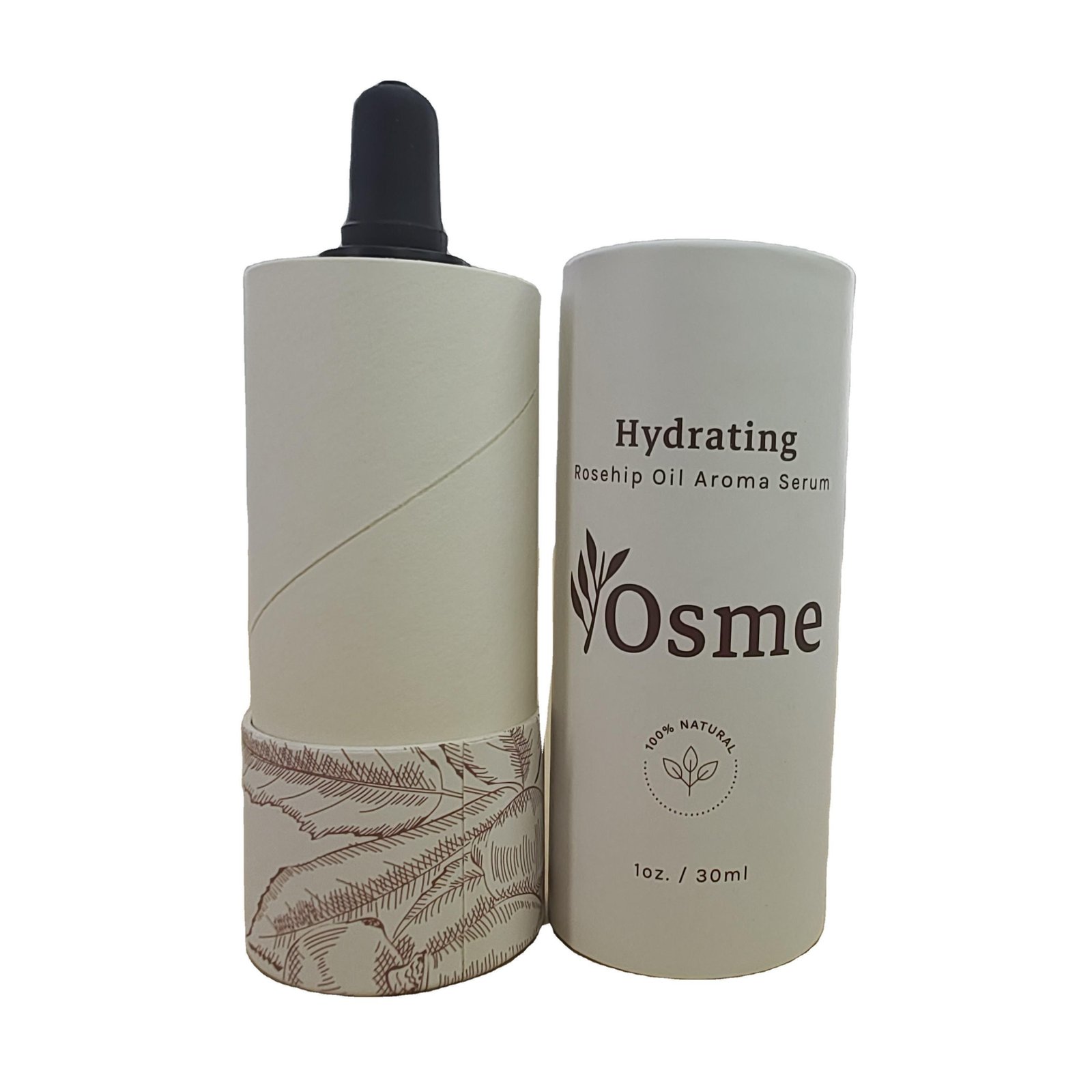 Eco Friendly Round Box Biodegradable Kraft Paper Tube Packaging For Perfume Glass bottle - 图片 4