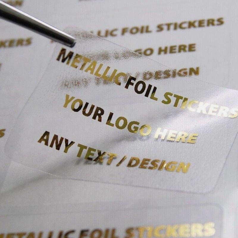 Wholesale customized sizes personalized transparent waterproof logo stickers printed business labels accept customization - Image 3