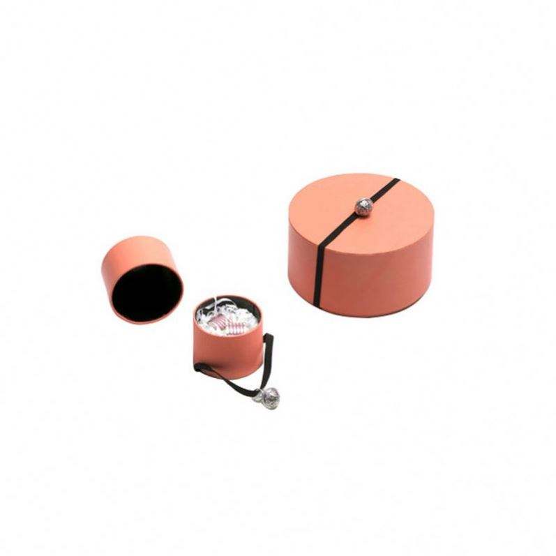 Custom round paper jewelry packaging box - Image 4