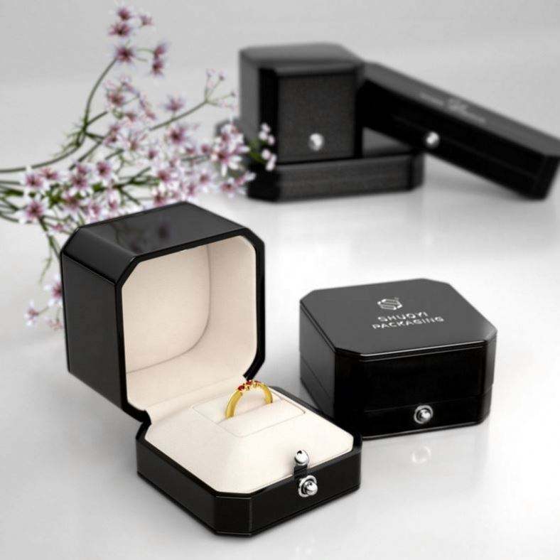 jewelri oud incense burner storage velvet ring luxuriate gift packaging resin jewellery Customized luxury wooden jewelry box set - Image 2