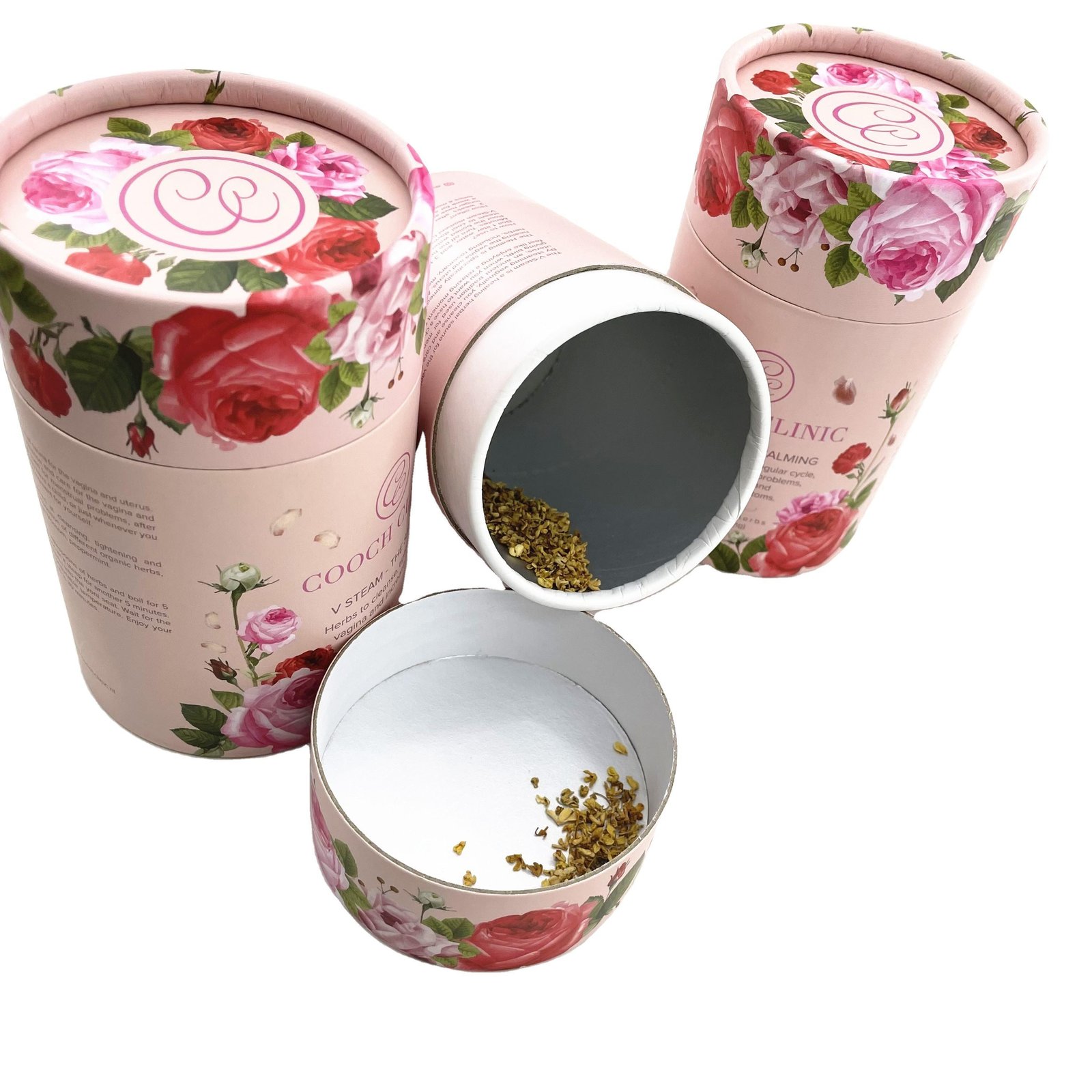 Eco friendly Customized Size Biodegradable Cardboard Paper Tube For Protein Powder Tea Packaging - 图片 3