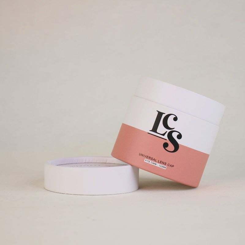 Custom logo recyclable natural brown kraft cardboard packaging T-shirt clothing cylinder paper tube - 图片 5
