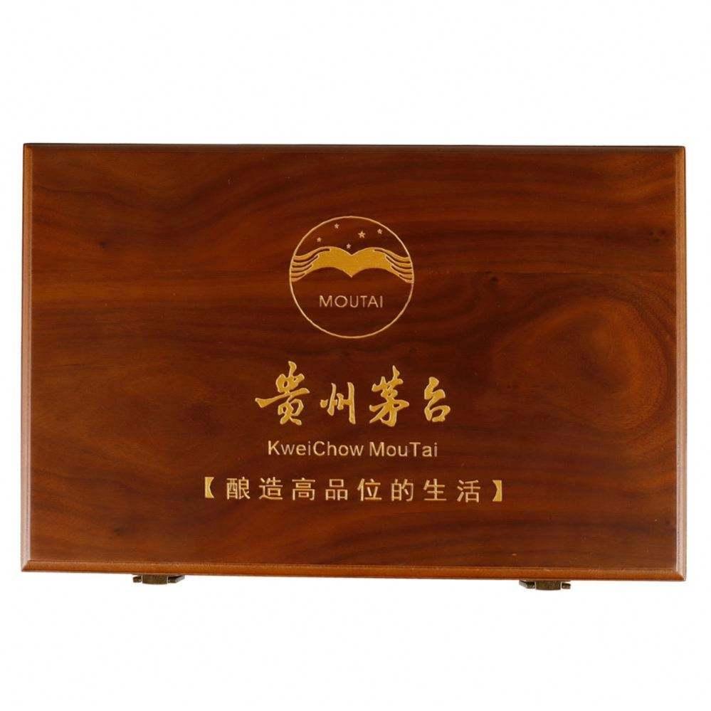Custom Large Handle Wooden For 6 Bottles wine bottle wine bottle travel case - Image 4