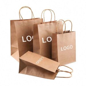 Shopping For Business Kraft Bag Custom Paper Bags With Handle