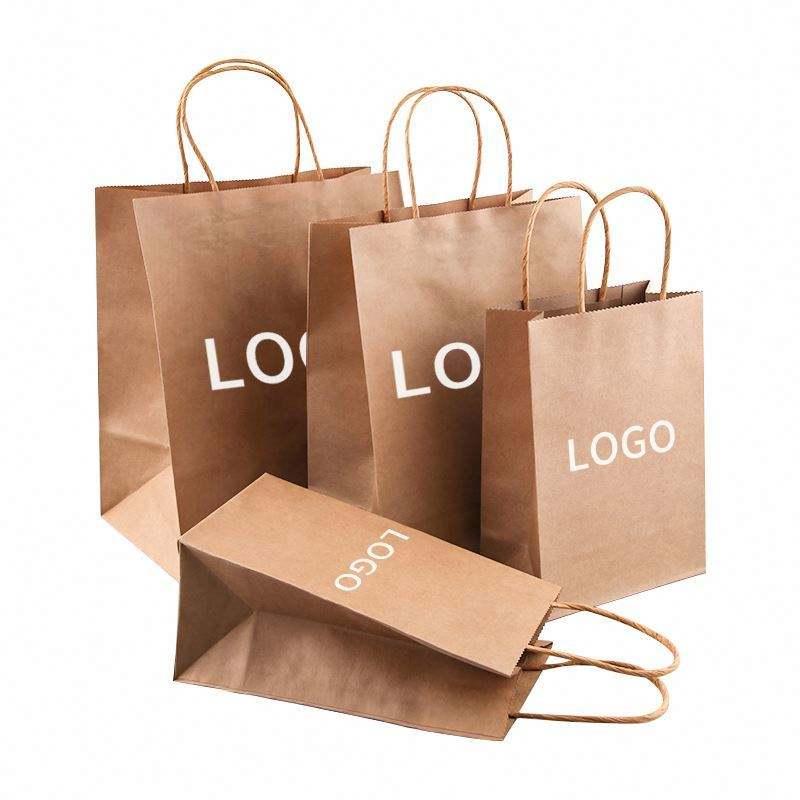Shopping For Business Kraft Bag Custom Paper Bags With Handle