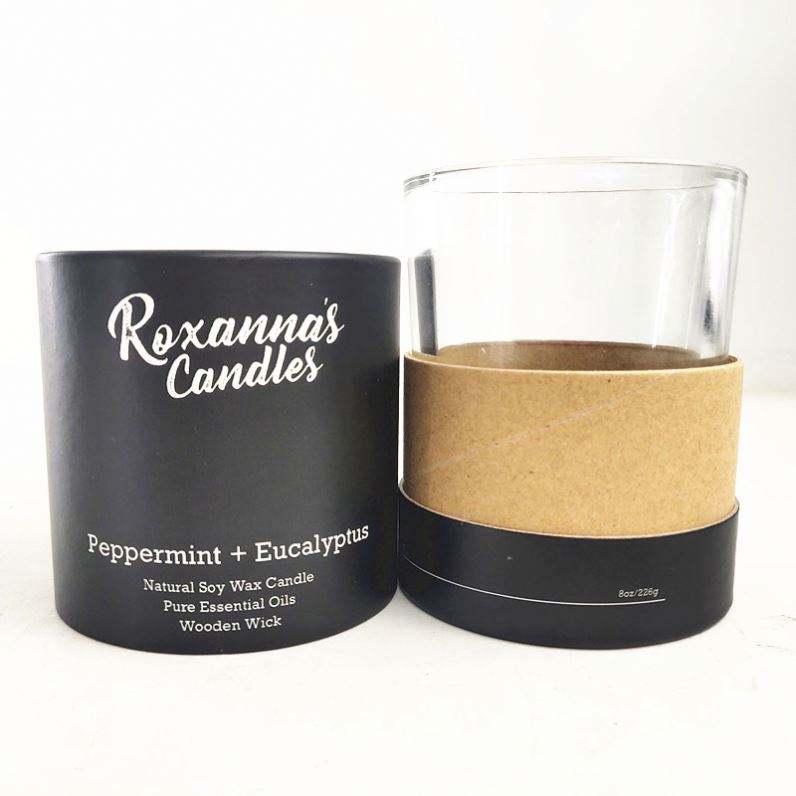 Eco Friendly Candle Packaging Custom Printed Cardboard Tube Cylinder Candle Box Packaging - 图片 6