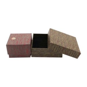 Factory Wholesale Hot Sell Custom Small Logo Luxury Printed Paper Earring Ring Box Jewelry Packaging Ring Box
