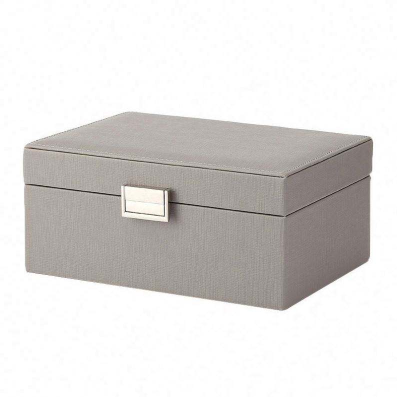 Custom unique necklace jewelry box leather luxury ring jewelry box - Image 3