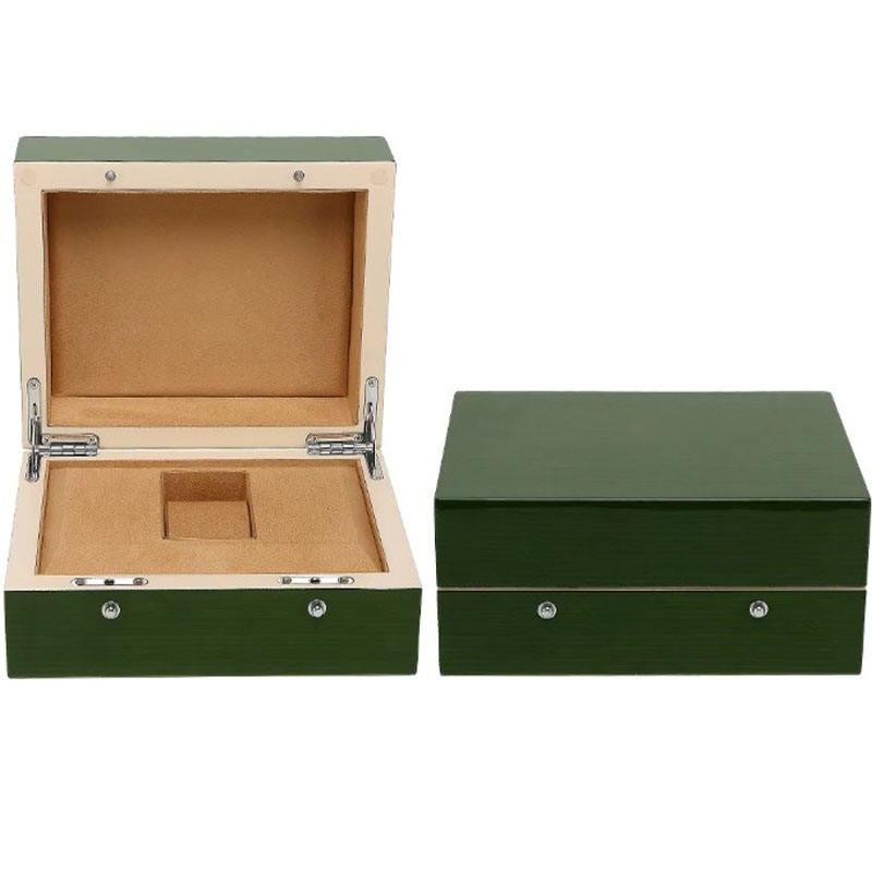Custom logo green lacquered watch box Unique Wooden Luxury Watch Storage Case Gift Packaging Wooden Watch Box - Image 6