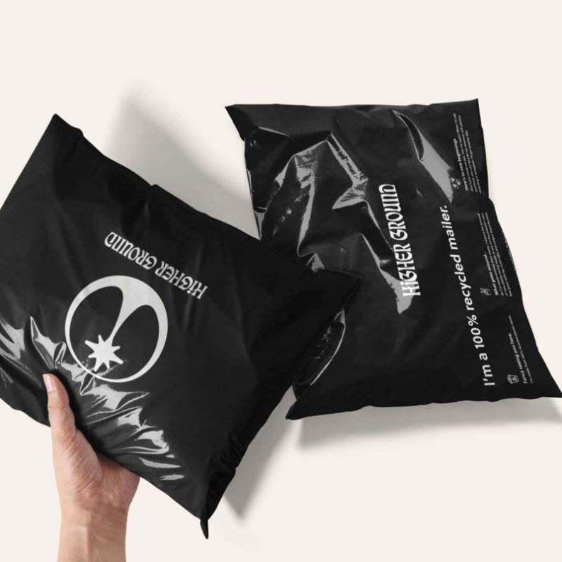Wholesale custom printed courier express recycled white black bags shipping package envelope poly bag mailing bag for e-commerce - Image 3