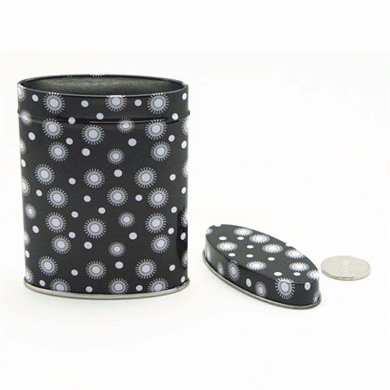 Custom Print Fancy Oval Shaped Gift Tin Box Tea Candy Chocolate Metal Can High Grade Round Candle Gift Packaging Tin Box - 图片 6