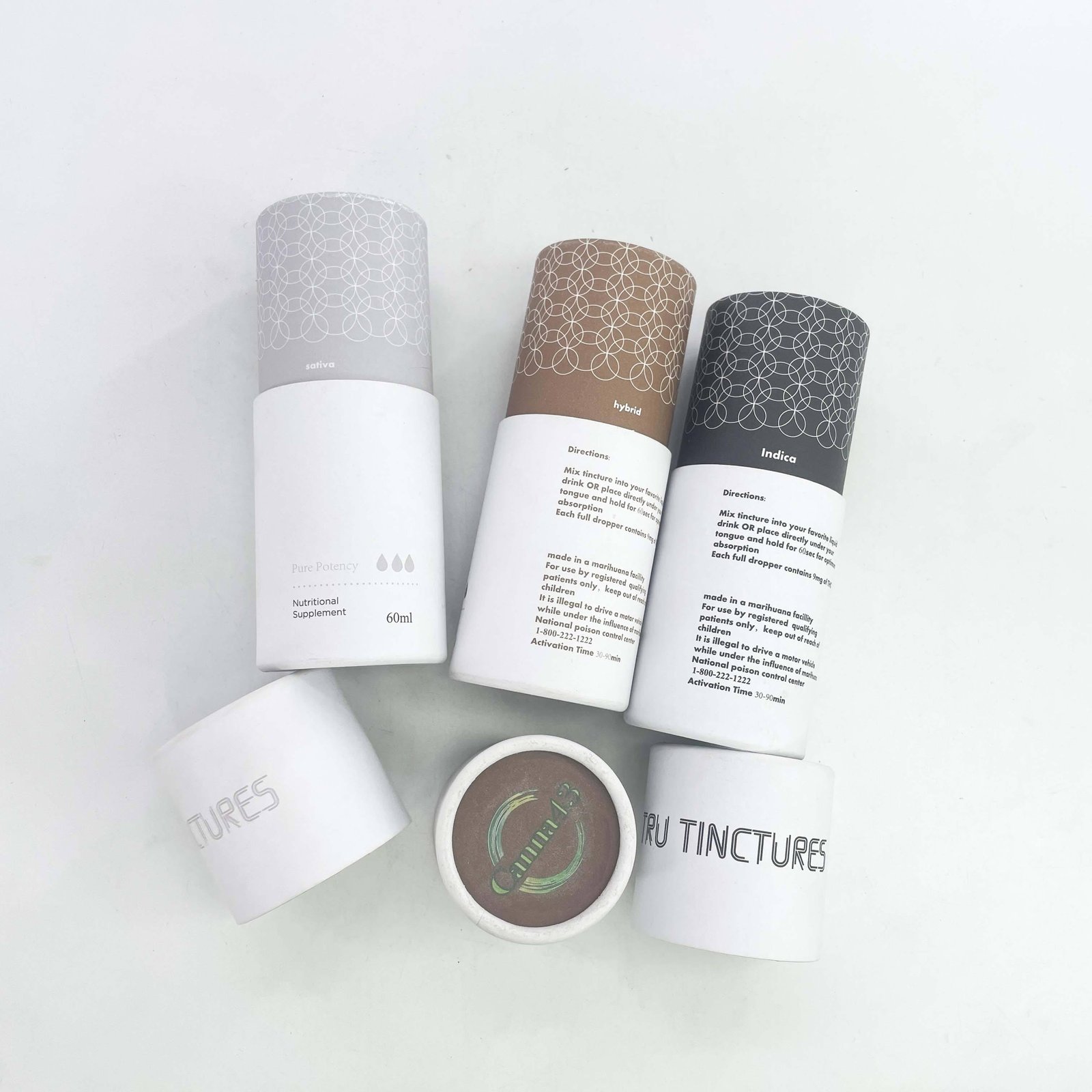Custom Paper Tube Packaging Box for Perfume Bottle for 30ml 50ml bottle - 图片 4