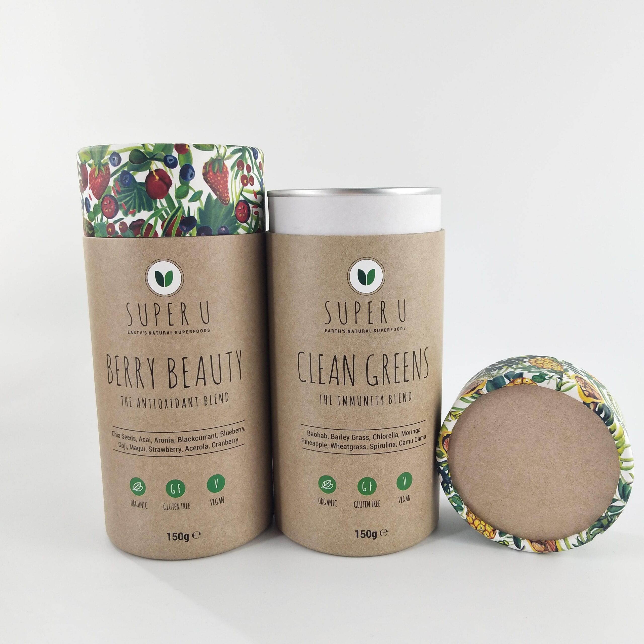 Food grade custom Eco friendly cardboard tube packaging paper box for coffee and tea packaging - 图片 6