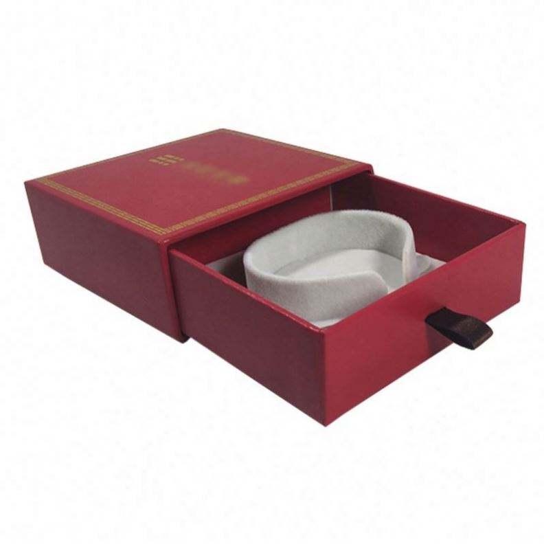 wholesale custom LOGO red drawer Jewelry gift packaging boxes women and Girls Earrings or BRACELETS - Image 3