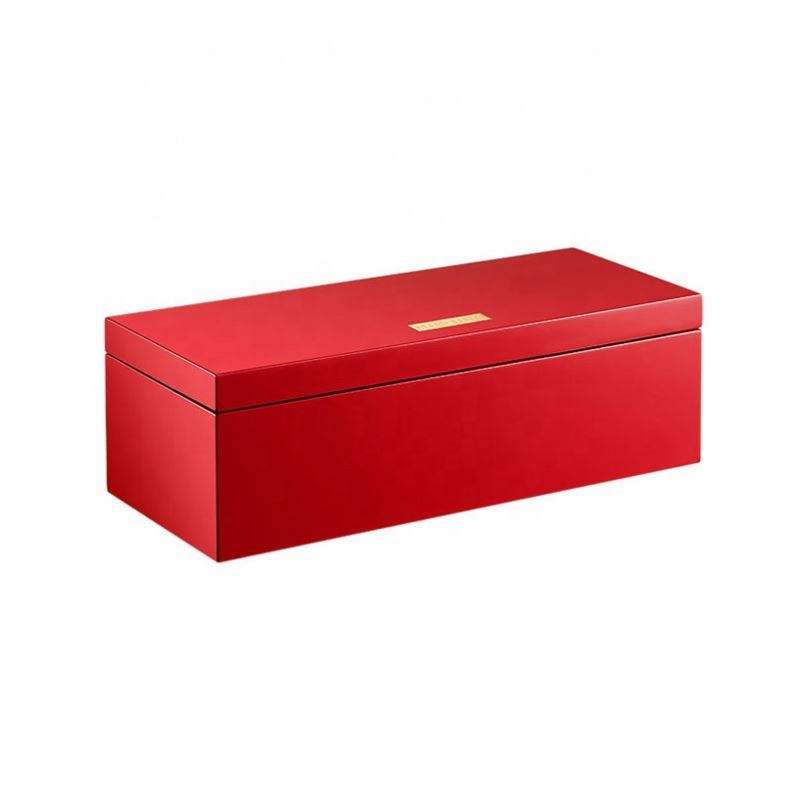 Wooden wine box christmas eve walnut lacquer piano wooden wedding gift box custom wooden box manufacturer jewelry storage box - Image 4