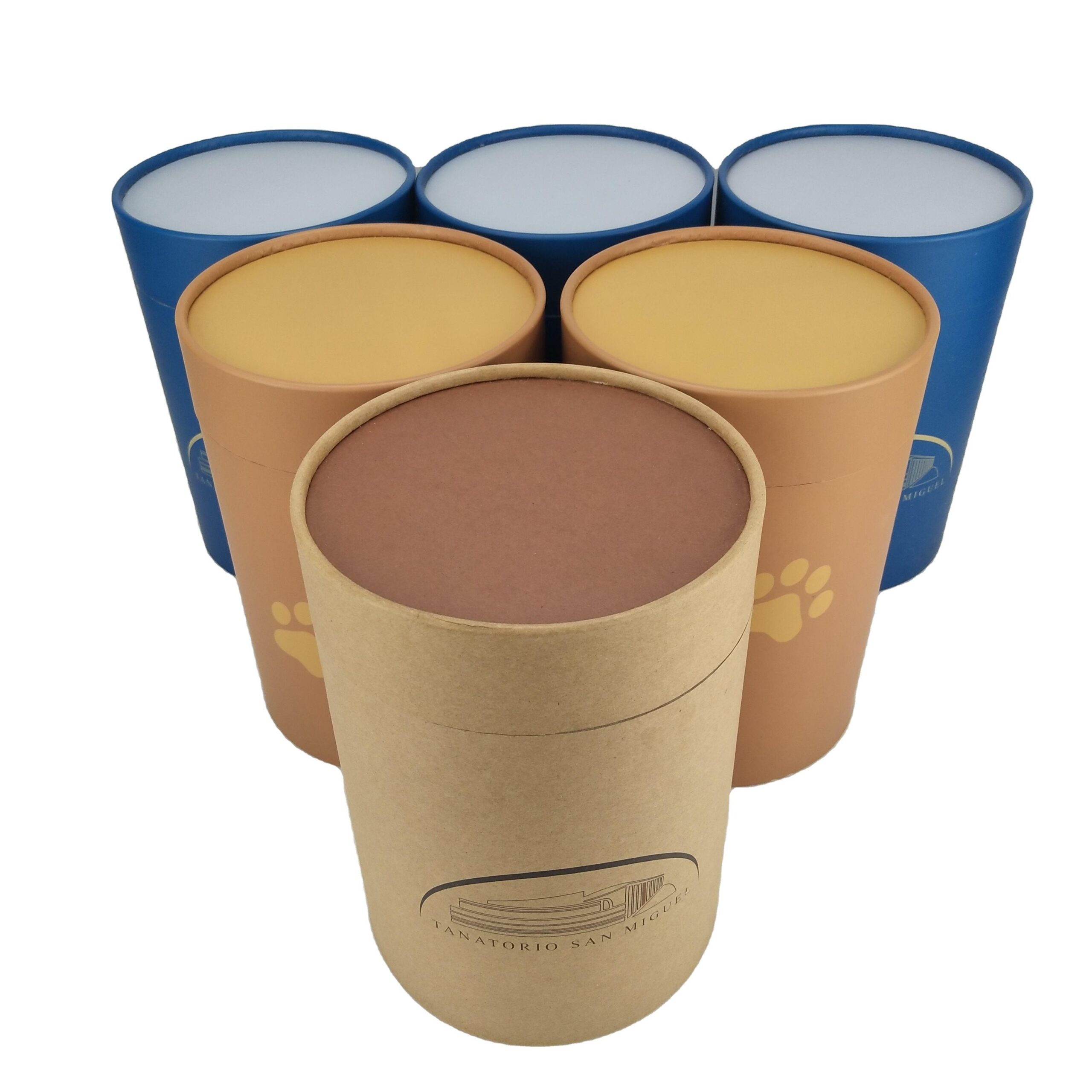 Cardboard cylinder box High-end texture gift boxes packaging candle paper tube
