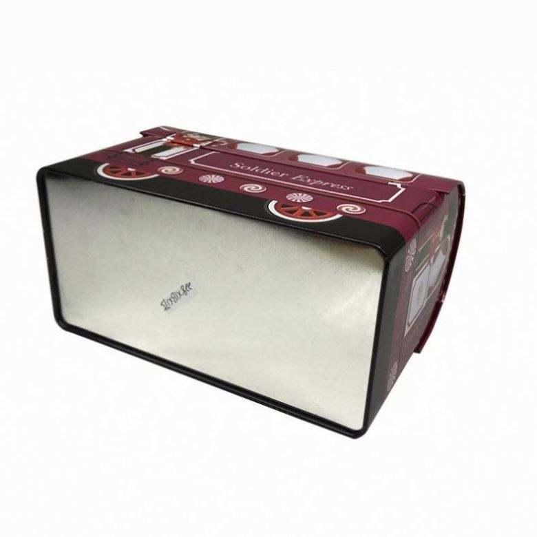 Customize Printing Clamshell Tin Box Soldier Express Gift Packaging Big Storage Portable Metal Box Tinplate Packaging - 图片 5