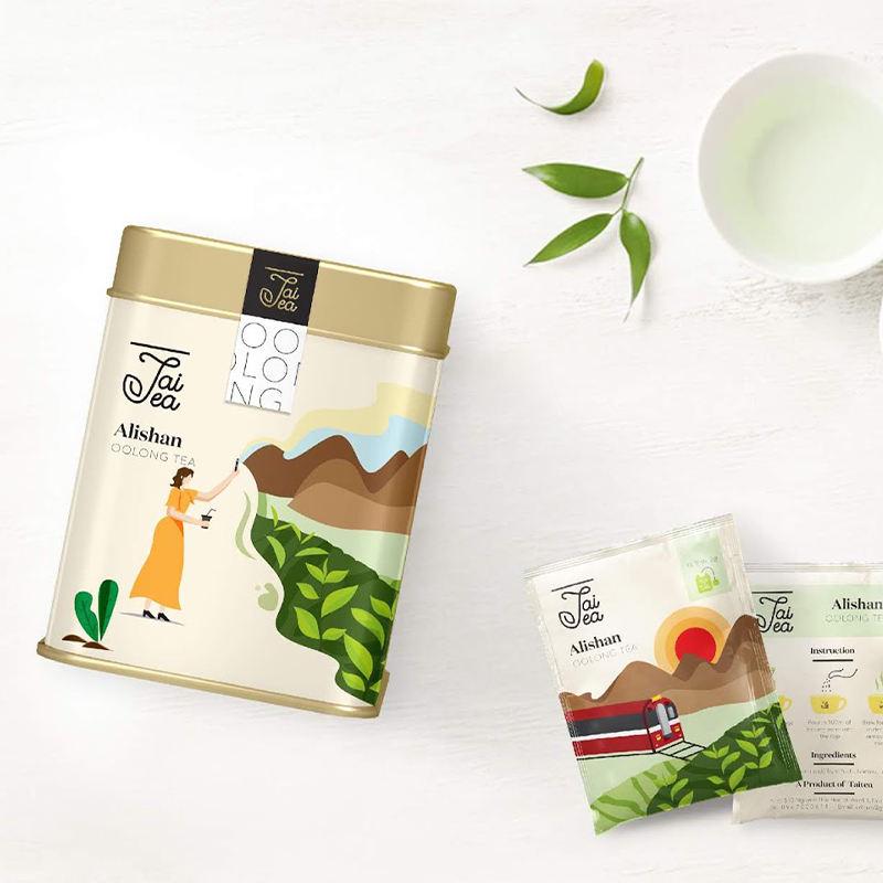Hot sale dongguan custom printing luxurious square tea tin orange coffee packaging empty tea tin box - Image 5